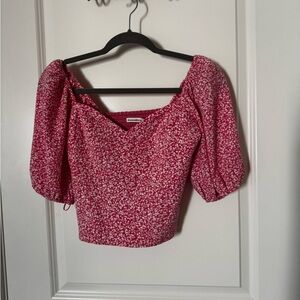 Abercrombie & Fitch Pink Floral Blouse